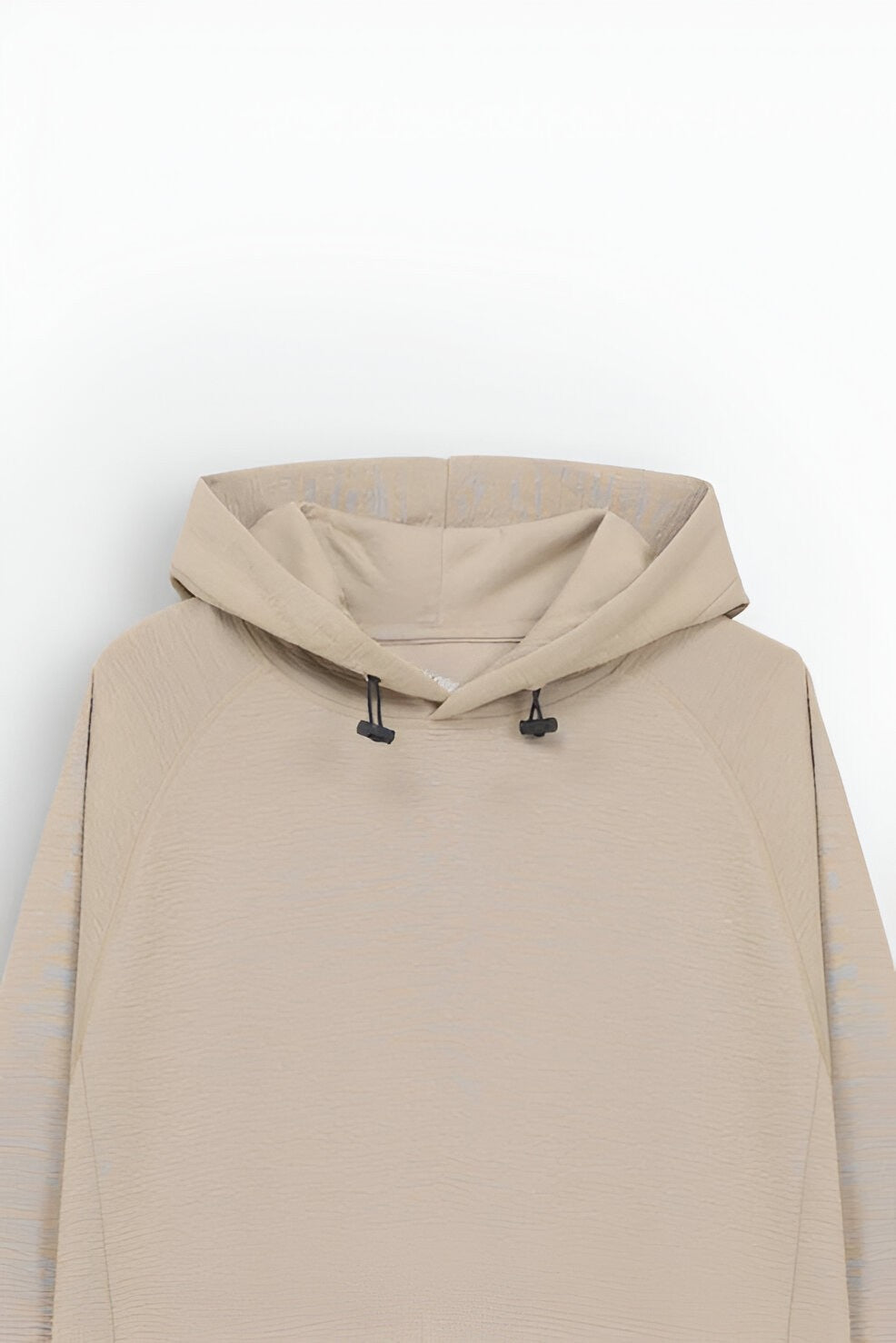 Men’s Basic Textured Hoodies, Full-Length Sleeves