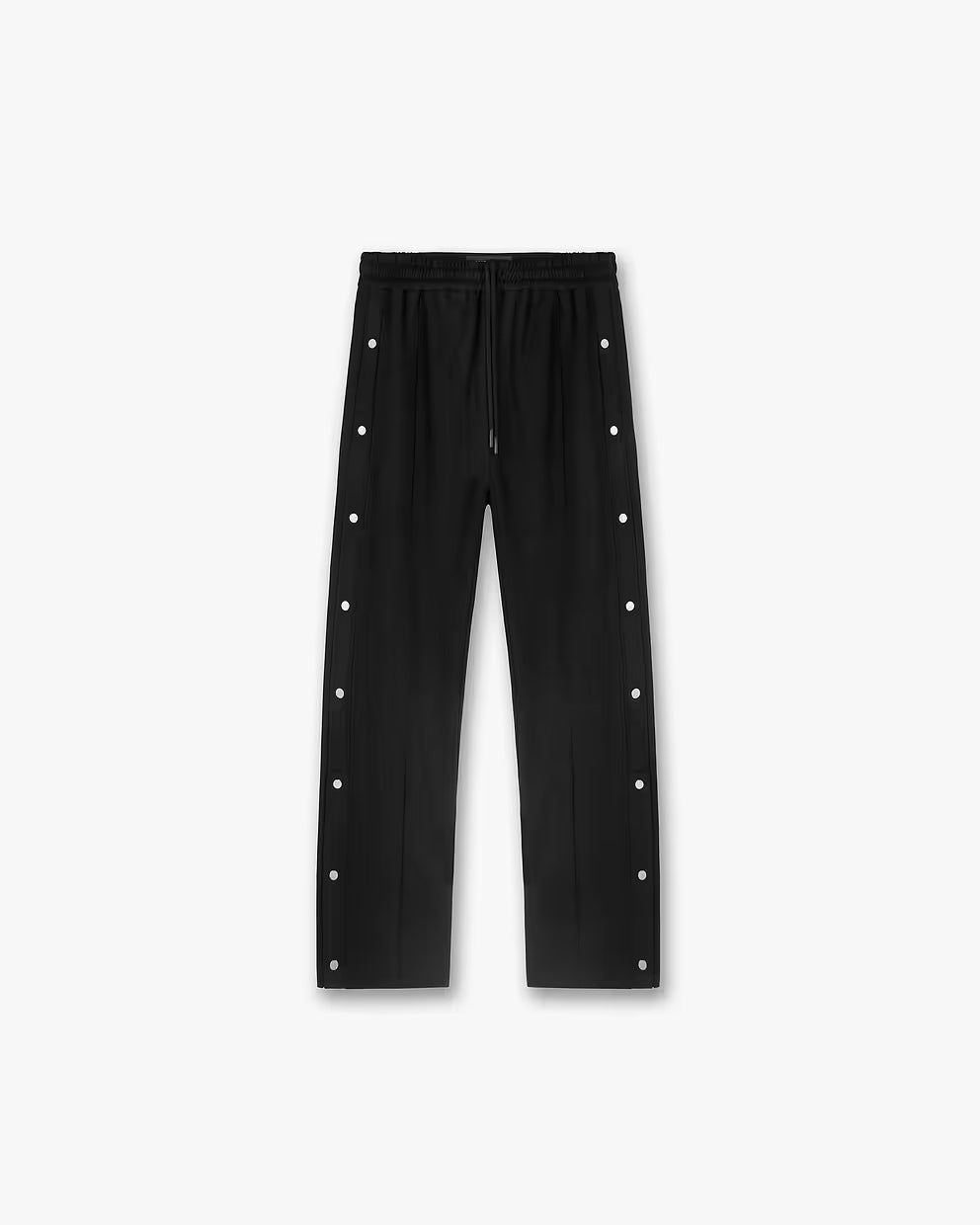 Men’s Popper Pant Black, Split Hem
