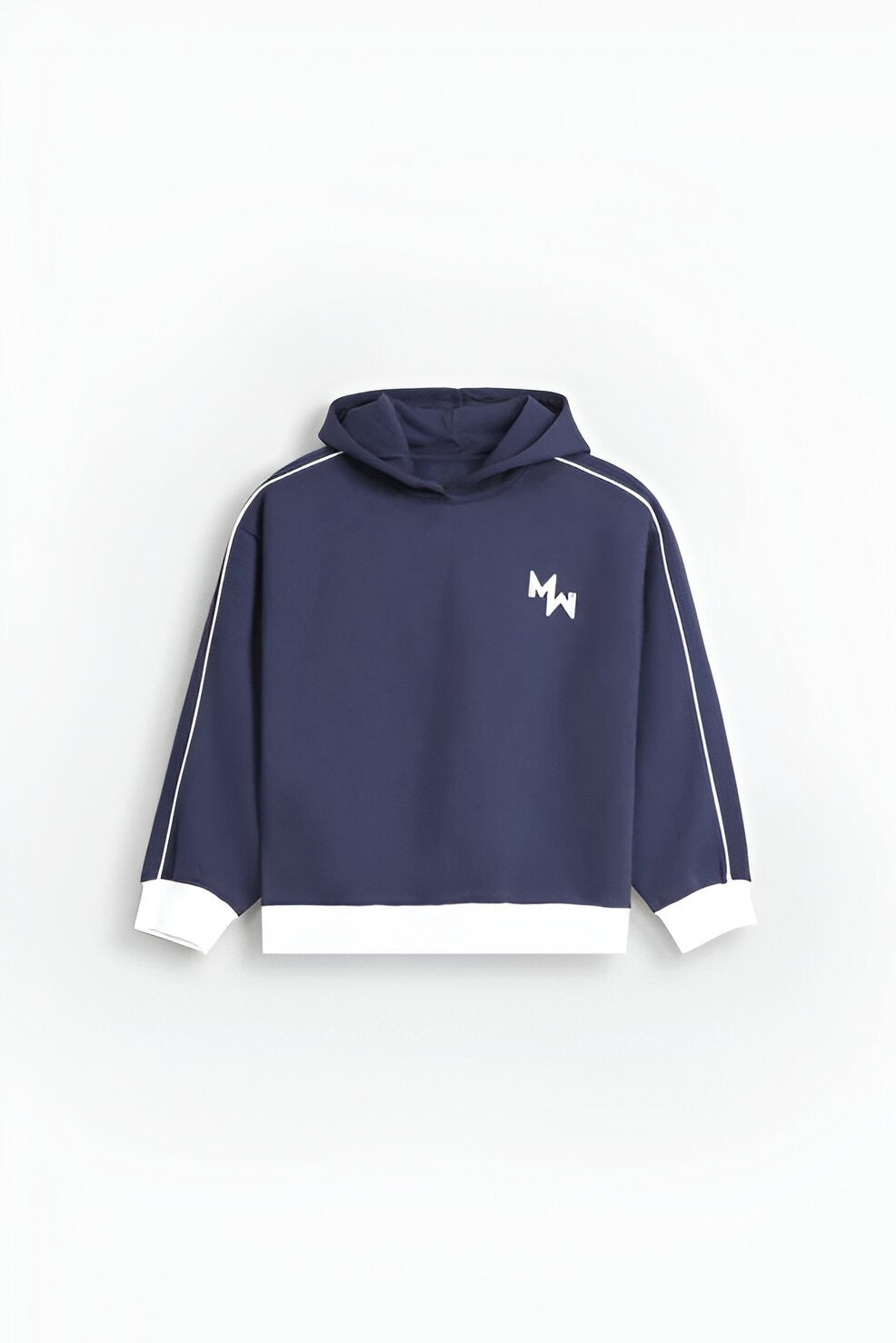 Women’s Activewear Hoodie, Contrast Stripes