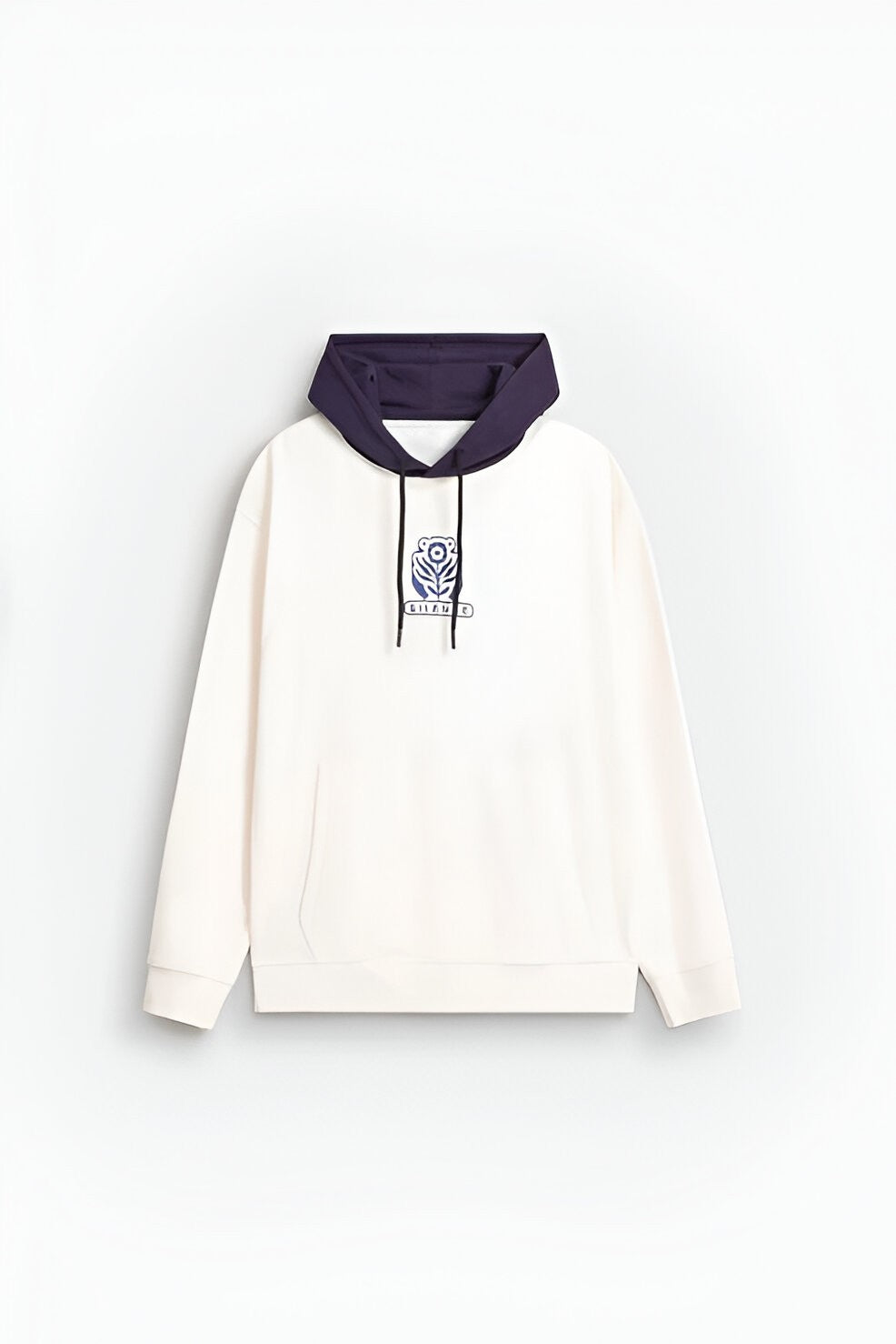 Men’s Color-Block Hoodie, Drawcord Hood