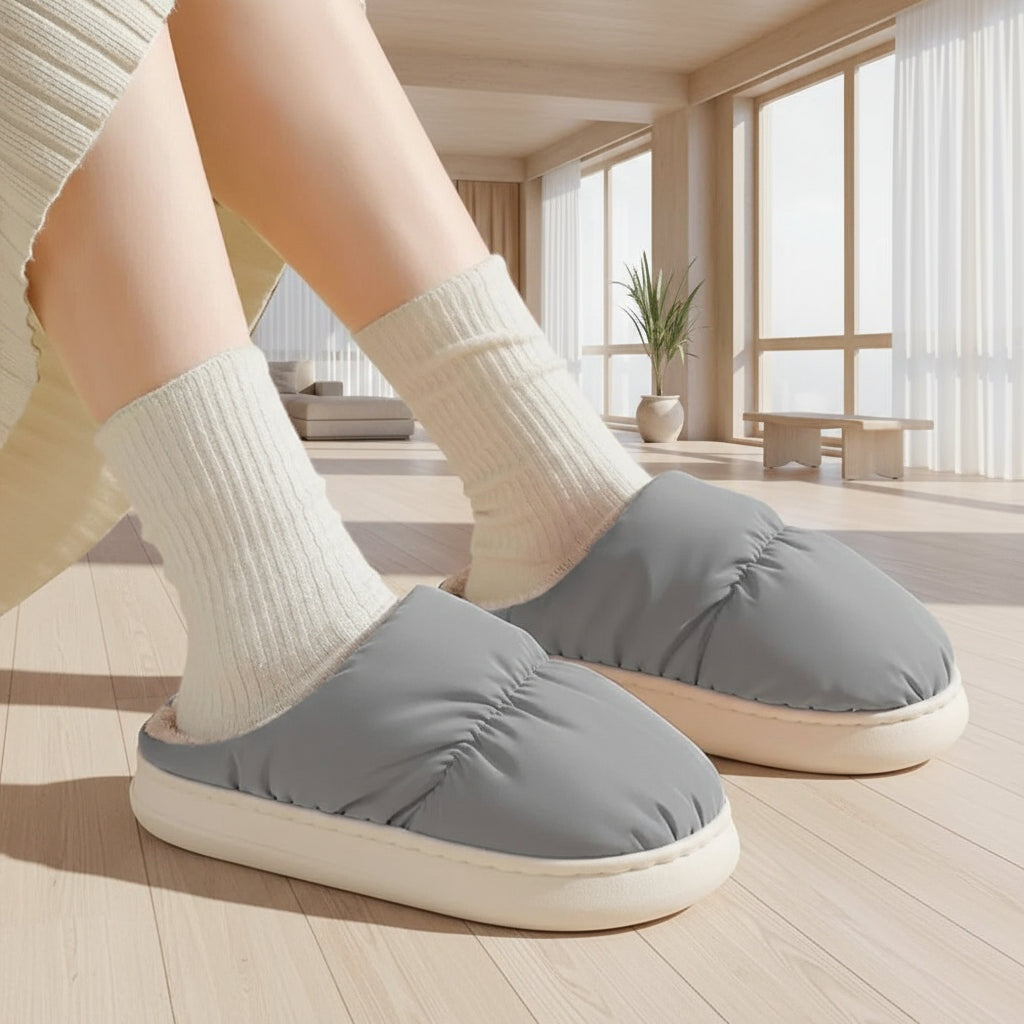 Heated Slippers with USB Port and Plush Lining, One Size Fits Most