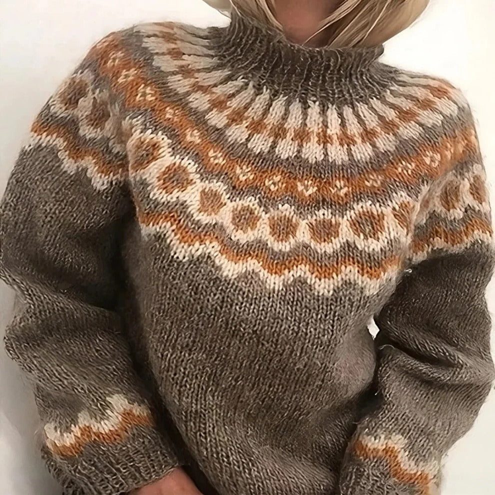 Wool Turtleneck Sweater with Dual Fiber Insulation and Moisture Wicking