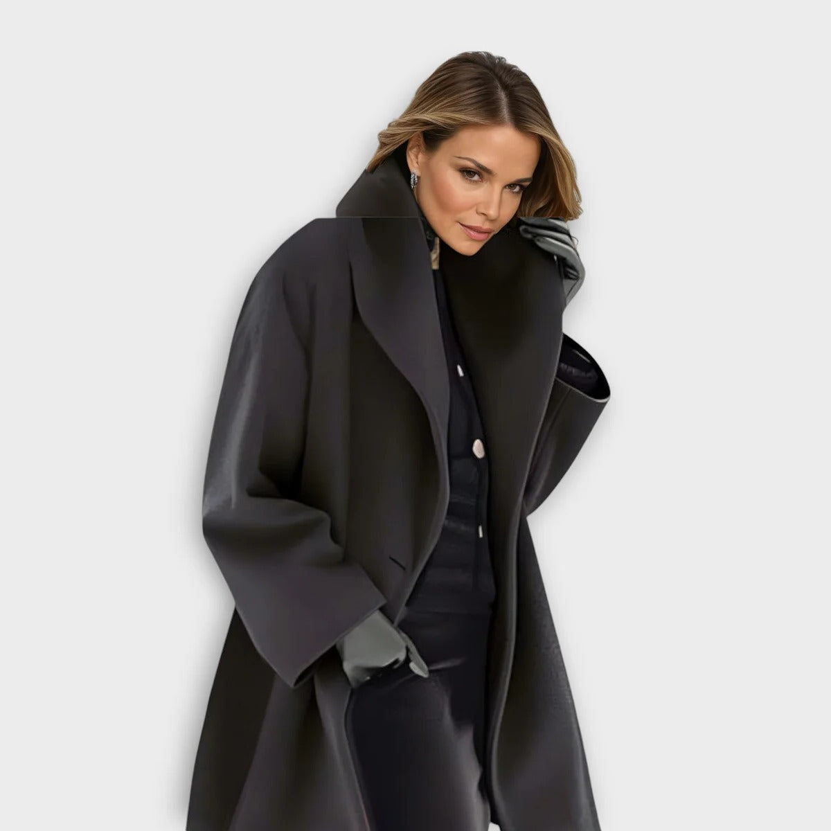 Womens Wool Blend Coat with Wind Resistant Fabric and Soft Lining