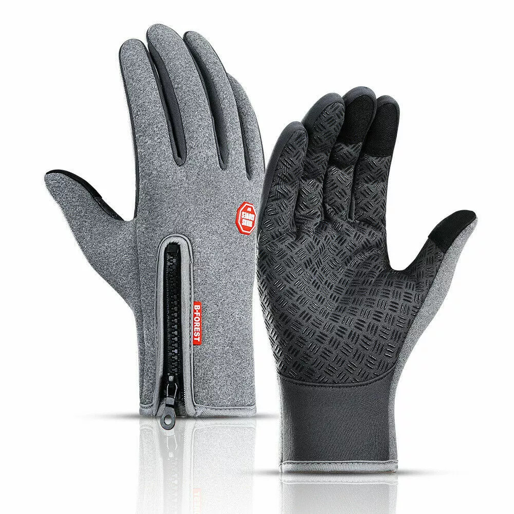 Touchscreen Winter Gloves with Thermal Lining and Silicon Grip Palms