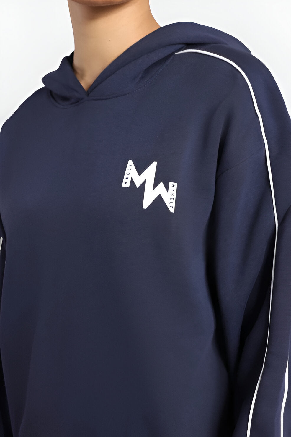Women’s Activewear Hoodie, Contrast Stripes