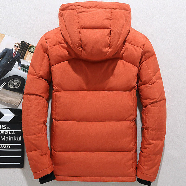 Hooded Zip Jacket with Removable Hood and Thick Polyester Fabric